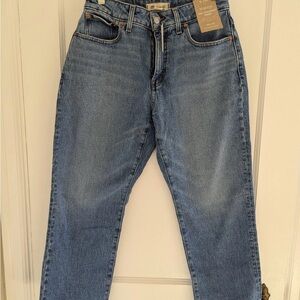 Madewell Curvy The 90’s Petite Straight Crop Jean in Hazeldell Wash, 28P